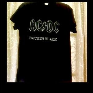 AC/DC Back in Black rock shirt